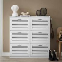 prieskambario baldai - Sobuy Batų spinta FSR145-W, balta (White) - 10 nuotrauka