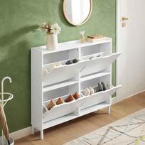prieskambario baldai - Sobuy Batų spinta FSR100-W, balta (White) - 2 nuotrauka