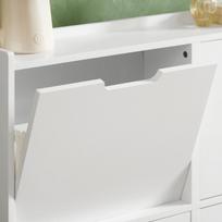 prieskambario baldai - Sobuy Batų spinta FSR100-W, balta (White) - 4 nuotrauka