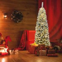 dirbtine egle - Bonideco Select Dirbtinė LED eglė 61x180cm., žalios/baltos spalvos - Atgauk 20% - 6 nuotrauka