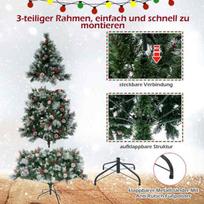 balta eglute - Bonideco Select Dirbtinė LED eglė 125x215cm., žalios/baltos spalvos - Atgauk 20% - 4 nuotrauka