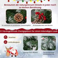 balta eglute - Bonideco Select Dirbtinė LED eglė 125x215cm., žalios/baltos spalvos - Atgauk 20% - 5 nuotrauka
