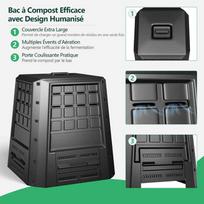 lauko deze - Bonideco Select Komposto dėžė 78x64x80cm., juodos spalvos - 3 nuotrauka