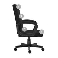 mark adler kedes - Biuro kėdė „Mark Adler Boss 2.5 Juodas“, juoda - 4 nuotrauka