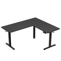 huzaro stalai juodas - Kompiuterinių žaidimų stalas reguliuojamo aukščio Huzaro Hero 9.5, 160 cm x 60 cm, 72 - 118 cm, juoda sp. - 8 nuotrauka