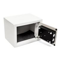 mini seifas - Bonideco Mini sieninis seifas su raktu, Baltas (White) - 5 nuotrauka