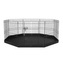 aptvaras - Vevor Šunų maniežas, 8 panelių, metalinis, 609,6 cm - 2 nuotrauka