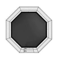 aptvaras - Vevor Šunų maniežas, 8 panelių, metalinis, 609,6 cm - 3 nuotrauka