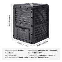 kompostas 80 - Komposto dėžė VVR KD4 300L - 6 nuotrauka