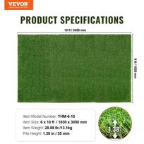 dirbtine zole - Vevor Dirbtinė žolė, 1.8 x 3 m kilimas lauko dekorui - 6 nuotrauka