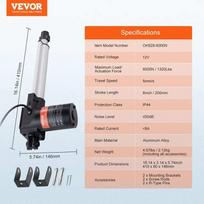 vevor automatika - Vevor Linijinė pavara 6000N 12V 20cm - 6 nuotrauka