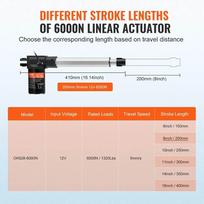 vevor automatika - Vevor Linijinė pavara 6000N 12V 20cm - 10 nuotrauka