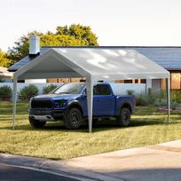 stogines brezentas - Automobilio pavėsinė Vevor 6.1x3.04 m, pilka (Grey) - 5 nuotrauka