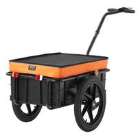 dviracio priekaba - Dviračio priekaba kroviniams, tvirta, sulankstoma, 40 kg talpos - 4 nuotrauka