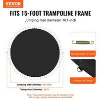 batutas trampolines - Vevor Pakeičiamas batuto kilimėlis 15ft rėmui - 10 nuotrauka