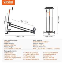 traktoriaus keltuvas - Vevor 400 kg vejapjovių ir traktorių keltuvas - 6 nuotrauka