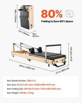 pilates treniruoklis - Sulankstomas medinis pilates treniruoklis namams - 6 nuotrauka
