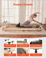 pilates treniruoklis - Sulankstomas medinis pilates treniruoklis namams - 8 nuotrauka