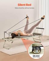 pilates reformer - Sulankstomas pilates reformeris namų treniruoklis - 9 nuotrauka