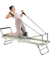 pilates reformer - Sulankstomas pilates reformeris namų treniruoklis - 12 nuotrauka