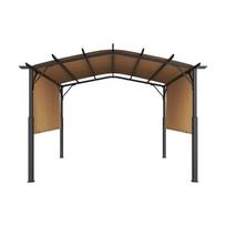 pavesine 3x3 - Vevor pergola 3x3 m, su stogu, pilka (Grey) - 2 nuotrauka