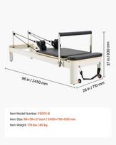 pilates reformer - Pilates reformer treniruoklis namams su pasipriešinimu - 6 nuotrauka