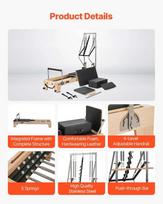 pilates treniruoklis - Medinis pilates reformeris namų pratimams - 8 nuotrauka