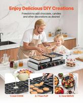 vafline - Vevor Vaflinė Keptuvė, 50 vnt. Mini Olandiški Blynai, 1800 W - 7 nuotrauka