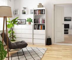 lentyna 180 60 35 - Lentyna NORE CLP R60, balta - 2 nuotrauka