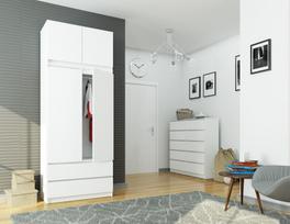 spintos spinteles - Antresolė spintai NORE S90, balta - 2 nuotrauka