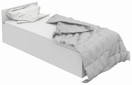 balta miegamojo lova - Lova su grotelėmis NORE CLP 90x200 cm, balta - 8 nuotrauka