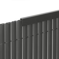 pvc lakstai - Horizontalus profilis Springos GA0250, Tamsiai pilka (Dark Grey), 100 cm - 3 nuotrauka