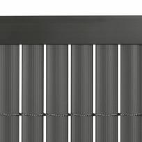 pvc lakstai - Horizontalus profilis Springos GA0250, Tamsiai pilka (Dark Grey), 100 cm - 5 nuotrauka