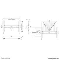televizorius 60 coliu - NEOMOUNTS SELECT SCREEN WALL MOUNT (TILT, VESA 600X400) - 6 nuotrauka