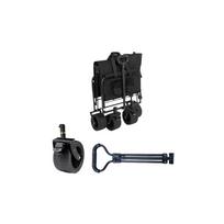 irankis - Lean Sulankstomas vežimėlis sodui ir paplūdimiui 120L, juodas (Black) - 2 nuotrauka
