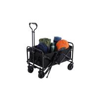 irankis - Lean Sulankstomas vežimėlis sodui ir paplūdimiui 120L, juodas (Black) - 3 nuotrauka