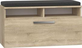 pastatomos lentynos - Batų dėžė Top E Shop Riva, ąžuolo, 85 cm x 35 cm x 46 cm - 1 nuotrauka