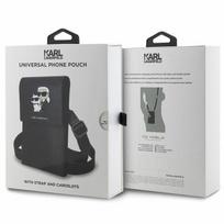 rankine telefonui - Karl Lagerfeld "Saffiano Karl & Choupette" Black - 2 nuotrauka
