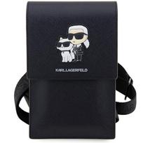 rankine telefonui - Karl Lagerfeld "Saffiano Karl & Choupette" Black - 6 nuotrauka