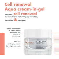 avene - AVENE veido kremas HYALURON ACTIV B3 AQUA, 50 ml - 3 nuotrauka