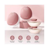 pientraukis - MOMCOZY M9 viengubas nešiojamas belaidis pientraukis, Rausvas (Pink) - 2 nuotrauka