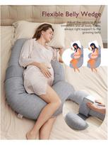 nesciosios pagalve - MOMCOZY F formos nėščiųjų pagalvė su vėsinančiu audiniu - 4 nuotrauka