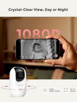 aukle - Momcozy BM04 Smart Video Auklė, balta (White) - 14 nuotrauka