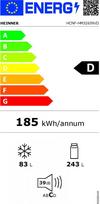 laisvai pastatomi saldytuvai su saldikliu apacioje - HEINNER Combi HCNF-HM326INVD - 2 nuotrauka
