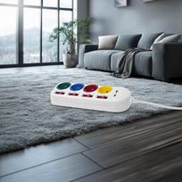 prailgintuvas 1 m - Maclean MCE229W Maitinimo juosta, prailgintuvas 4 lizdai + 2xUSB, su jungikliais, 1.5 m, balta (White) - 7 nuotrauka