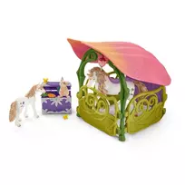 geles zaislai - Rinkinys Schleich Glittering Flower House With Unicorns 42445, 59.9 cm, įvairių spalvų - 9 nuotrauka