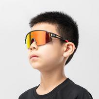 akiniai nuo saules vaik - Rockbros Vaikiški dviratininko akiniai, poliarizuoti, UV apsauga, Juodi (Black) - 5 nuotrauka