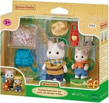 sylvanian families - Sylvanian Families Latte Cat Brother & Baby 5763 lėlė - 2 nuotrauka