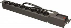 ilgintuvas 1.5 - Lestar Power Strip 8 Outlet Black 1.5m - 4 nuotrauka