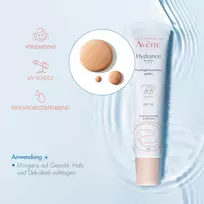 avene - EAU THERMALE AVENE apsauginis drėkinamasis veido kremas su spalvos pigmentais HYDRANCE BB RICH, SPF 30, 40 ml - 3 nuotrauka